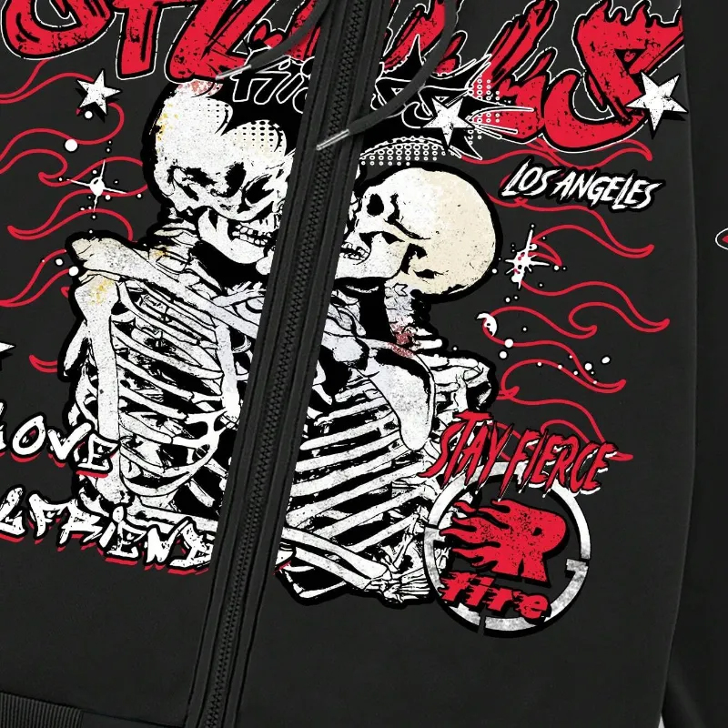 buy black zip up hoodie mens with skull from hongfeng factory.